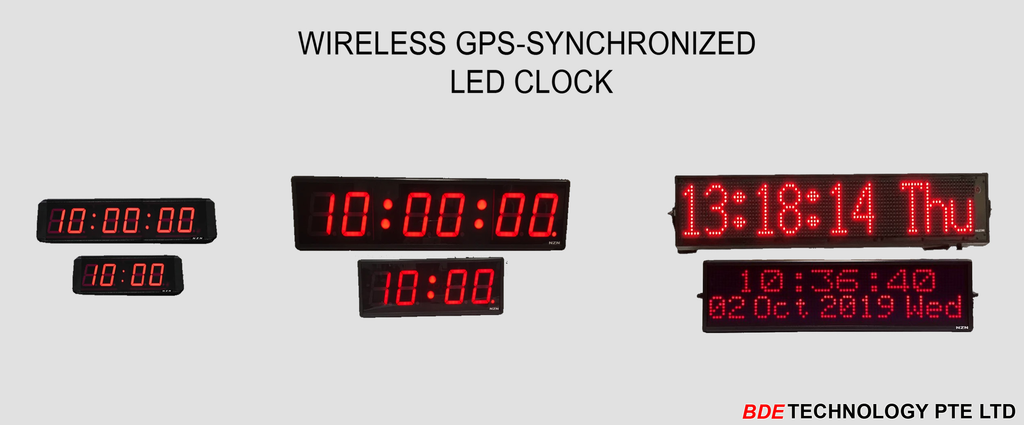 GPS-Synchronized LED Digital Clock System