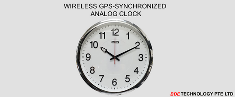 GPS Synchronized Analog Clock, Wireless Clock